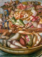 Stanley Spencer - Christ Preaching at the Cookham Regatta Conversation between Punts